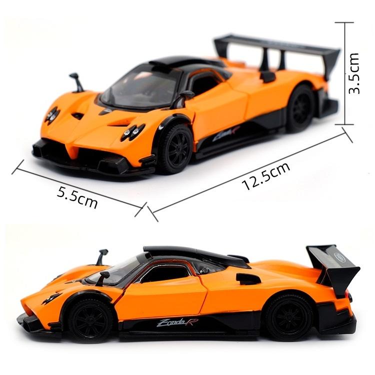 Pagani Zonda R Supercar 5 Inch Metal Car Simulation Diecast & Toy Vehicle RMZ City 1:36 Alloy Model Pull Back Car