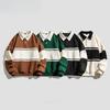 Spring and Autumn Men's New American Style Retro Loose Polo Sweater