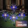 Solar LED Garden Lights - 8 lighting modes,colorful color-changing decorative lights,energy saving,garden lighting,stylish design,durable construction