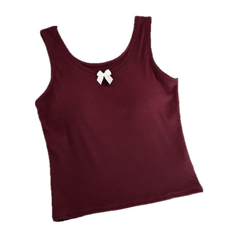 Tanktop Sommer Dünn Schlankmachend und Schlankmachend Tragen Sexy Unterhemd