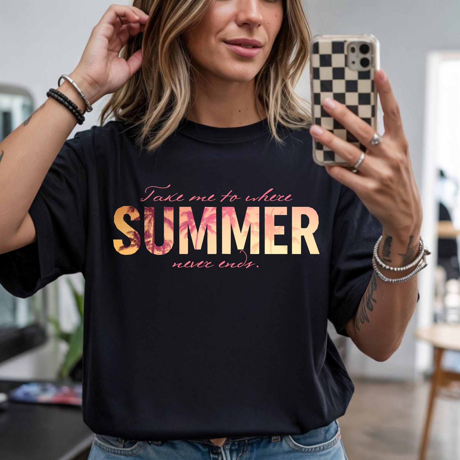 Comfort Colors® Summer Beach Graphic Tee, Coastal Vibes Shirt XL
