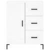 Vidaxl Display Cabinet, White, 69.5X34X180 Cm, Wood-Based Material