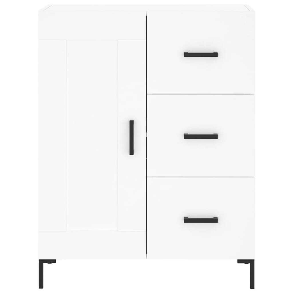 Vidaxl Display Cabinet, White, 69.5X34X180 Cm, Wood-Based Material
