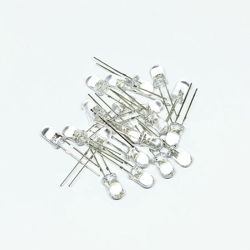 100PCS/LOT 3mm 5mm LED Diode  White Green Red Blue Yellow DIP F3 F5 Leds Light Emitting Diodes Electronic