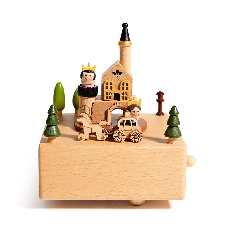 Christmas Festival Wooden Music Box: Creative Children's Toy and Home Decoration Craft, Perfect Birthday Gift