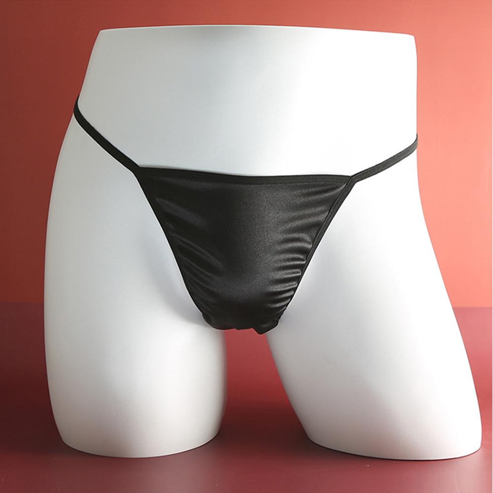 Breathable Low Rise Mini T-back Large Size G Strings Sexy Briefs Men's Panties Thongs