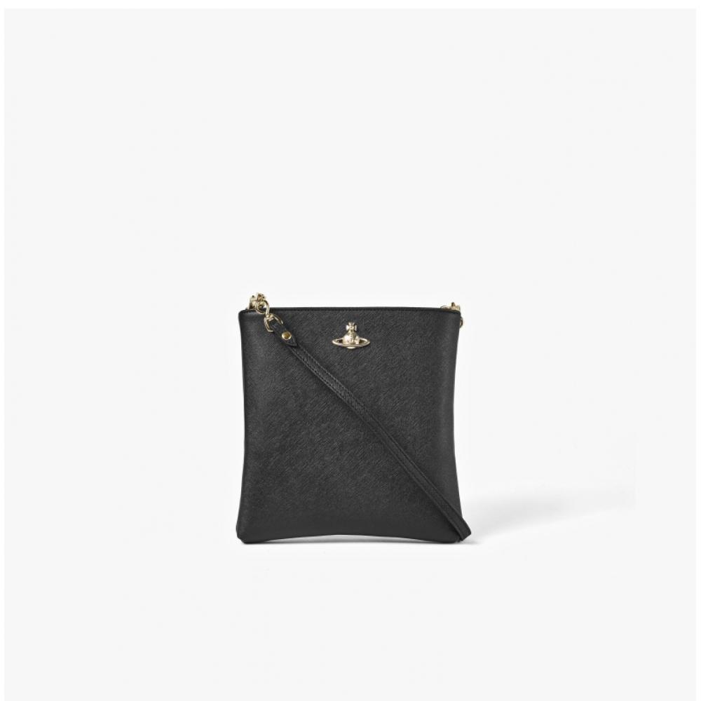 Vivienne Westwood 48030009u S0021 N402 Squire Saffiano Square Chain Crossbody Bag