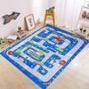 Thickened Flannel Carpet Living Room Children's Bedroom Decoration Floor Rug Cartoon Road Play Mat Soft Tatami Carpets Non-slip