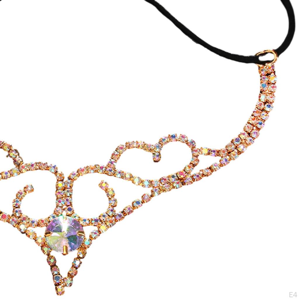 Elegant Rhinestone Forehead Chain for Women - Boho Hair Accessory Prom and Festivals