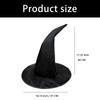 Halloween Wizard Hat Funny Witch Hat Witch Caps Wizard Costume Accessories for Masquerades Party Decor Cosplay Props