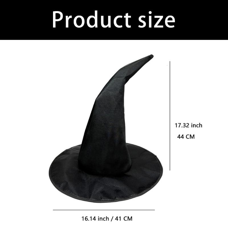Halloween Wizard Hat Funny Witch Hat Witch Caps Wizard Costume Accessories for Masquerades Party Decor Cosplay Props