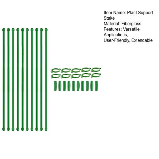 Plant Stakes with Clips Extendable Orchid Support Stake Gardening Plant