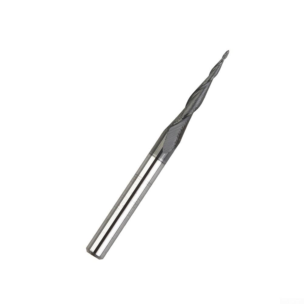 Metalworking End Mill CNC Tungsten Carbide R0.25-D1/8-TiAlN Cast steel