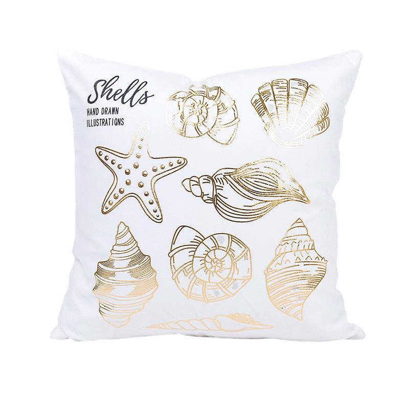 New Summer Hot Stamping Pillowcase Soft and Comfortable Sofa Decoration Home Fashion Pillowcase