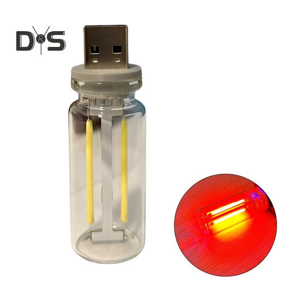 

USB автомобильный светильник в стиле ретро-панк, светодиодная подсветка салона автомобиля, удобная декоративная светодиодная лампа настроения для салона автомобиля красный