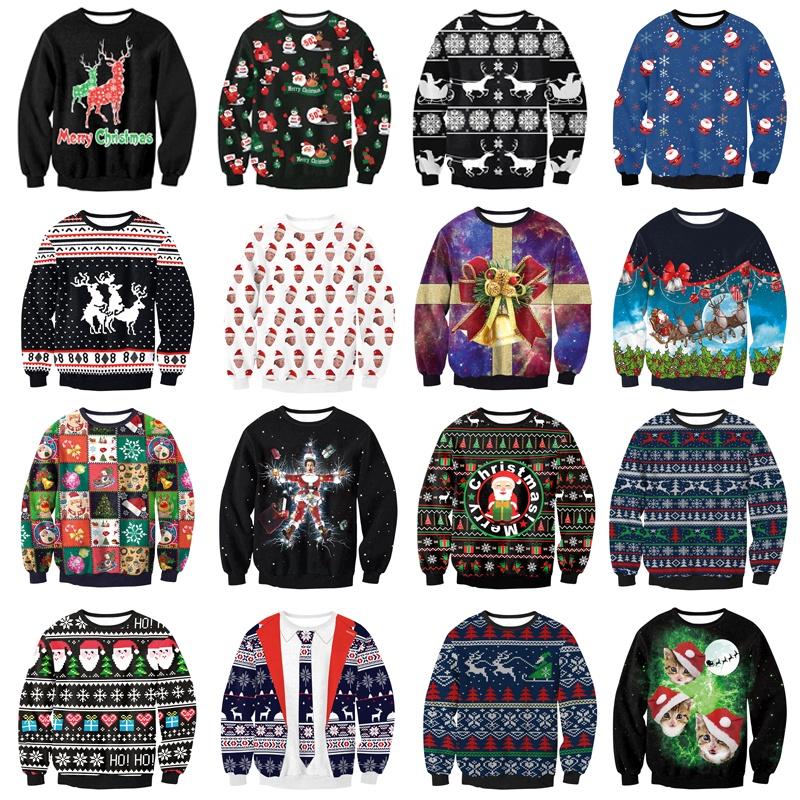 Premium New Ugly Xmas Christmas Sweater Vacation Santa Elf Novelly Sweatshirt For Women And Men