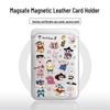 Full-Screen Shin-chan MAGsafe Leather Card Holder Case for Apple Phones