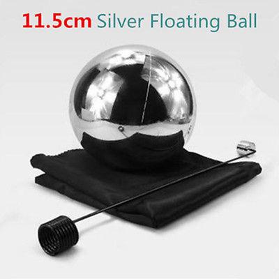 New 11.5cm Silver Zombie Floating Ball With Foulard Magic Trick Stage Mentalism