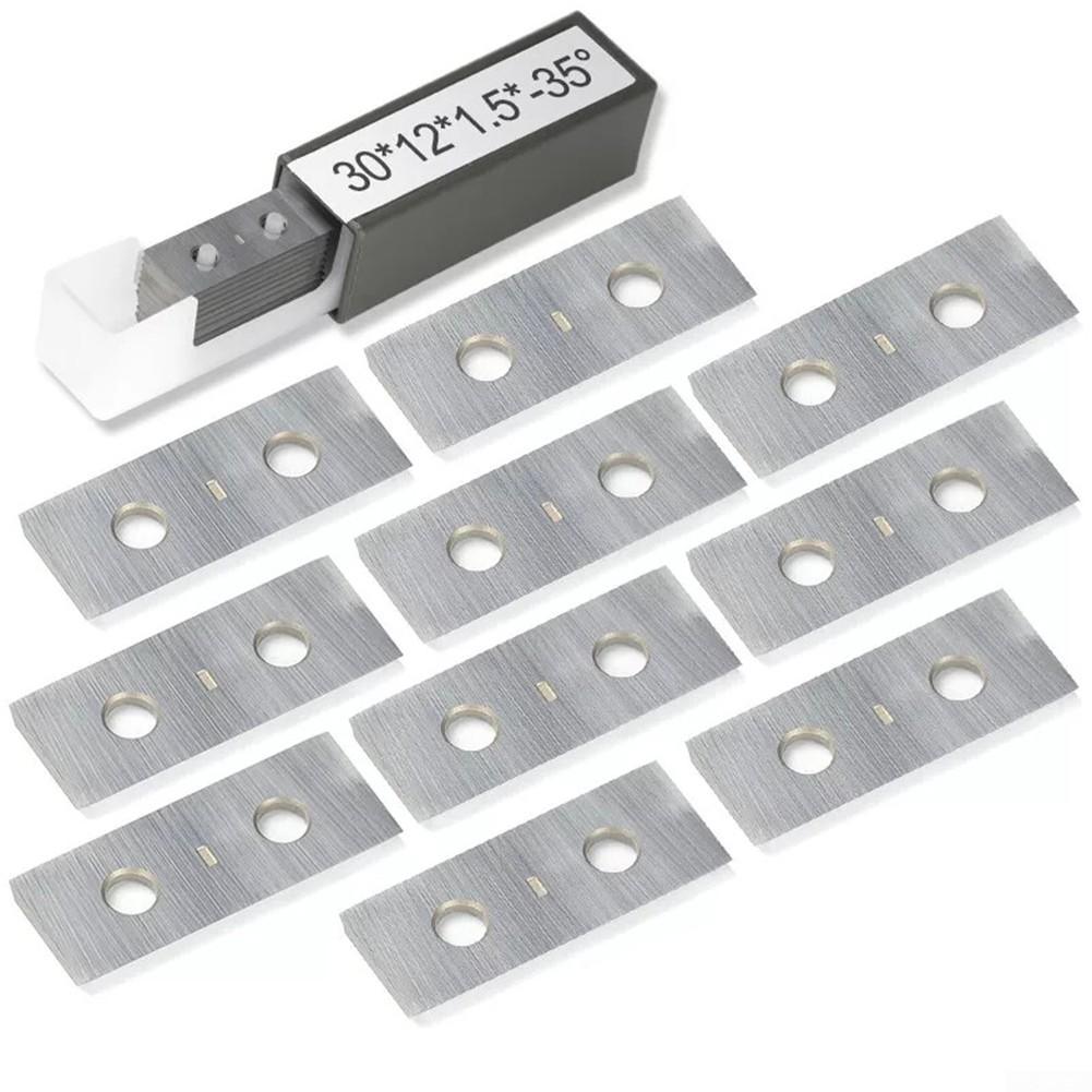 10-pack hårdmetallskär 30x12x1 5 mm för trä svarv skärverktyg