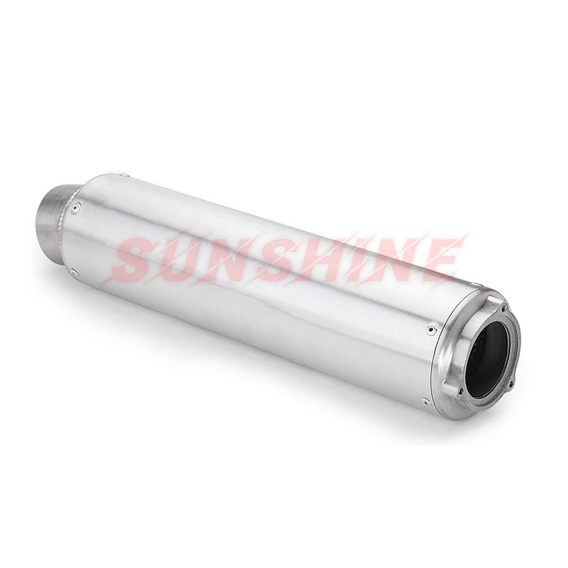 Motorcycle Exhaust Universal Pitbike Muffler Motorcross Modified Stainless Steel WRS Pipe For CB400 CB500F CB500X CBR300
