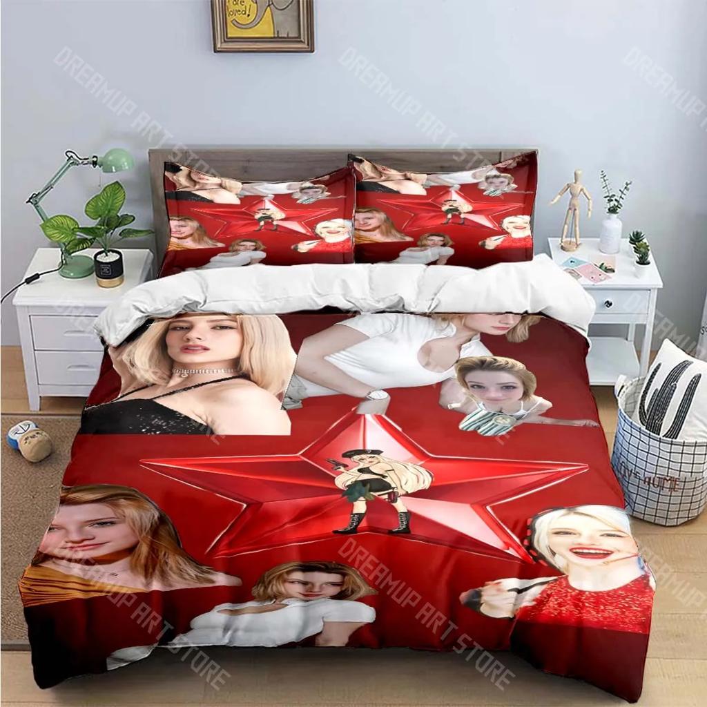 3PCS Europe Star Group K-k4os Bedding Set Single Twin Full King Size Musical Genius Bed Linen Adults Teens Bedroom Gift