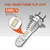 2 buc Mini H7 LED Bec pentru faruri 12 V Lămpi cu LED H7 1:1 far pentru mașină Plug & Play Faruri de ceață automate