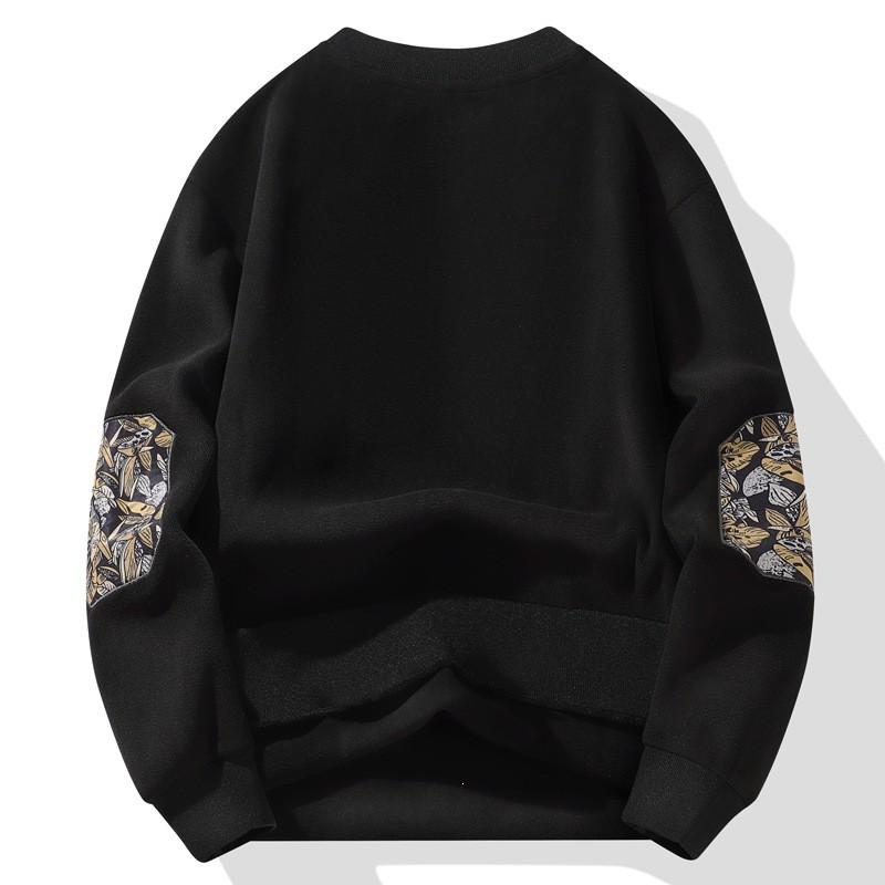 Mens Long Sleeve Fleece Sweatshirt Loose Fit Crewneck Warm Winter Basic Top