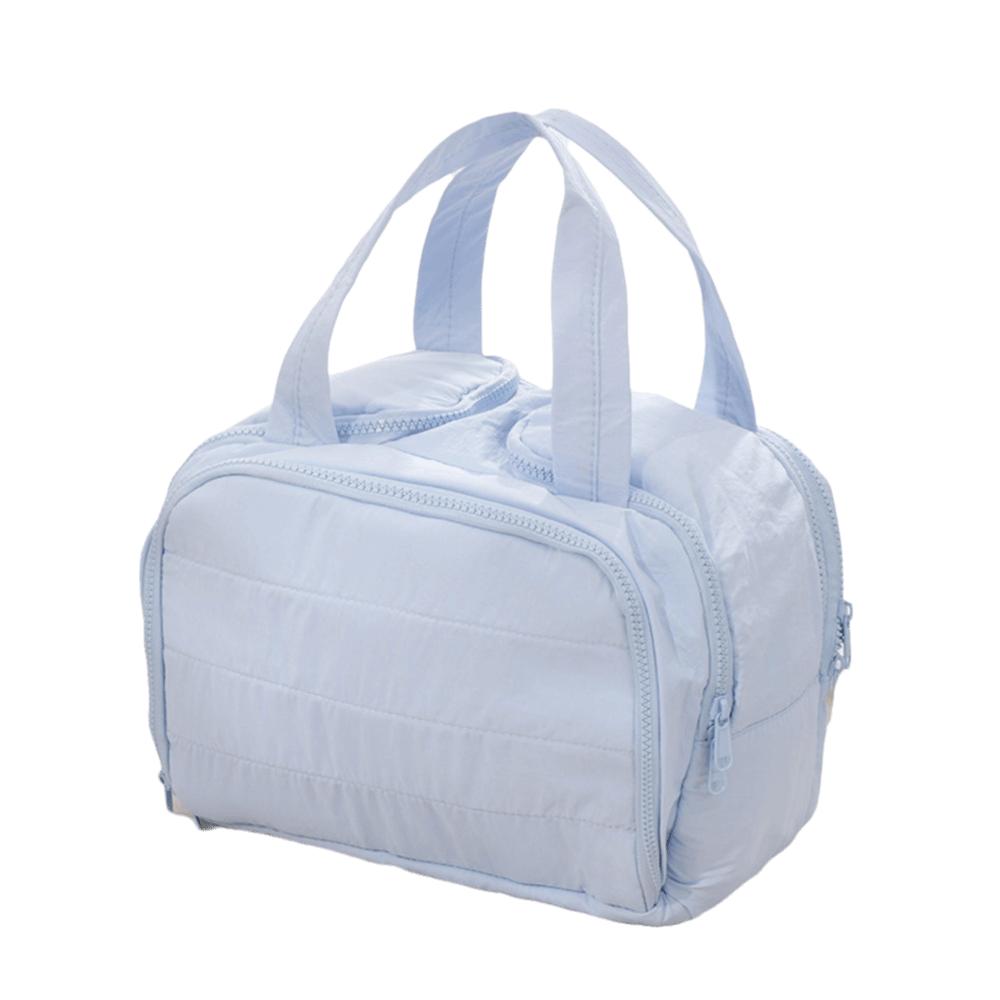 Double Side Open Travel Toiletry Bag Multipocket Design Women Cosmetic Tote  Bathroom Storage
