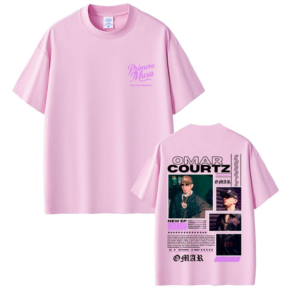 Rapper Omar Courtz Primera Musa Tour 2025 Tshirts Men Women Fashion Hip Hop Oversized T Shirts Mens Casual Cotton Tee Shirt