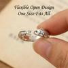 Vintage Ancient Lucky Koi Fish Charm Open Ring for Women Men Boho Animal Adjustable Rings Good Fortune Y2K Aesthetic Jewelry
