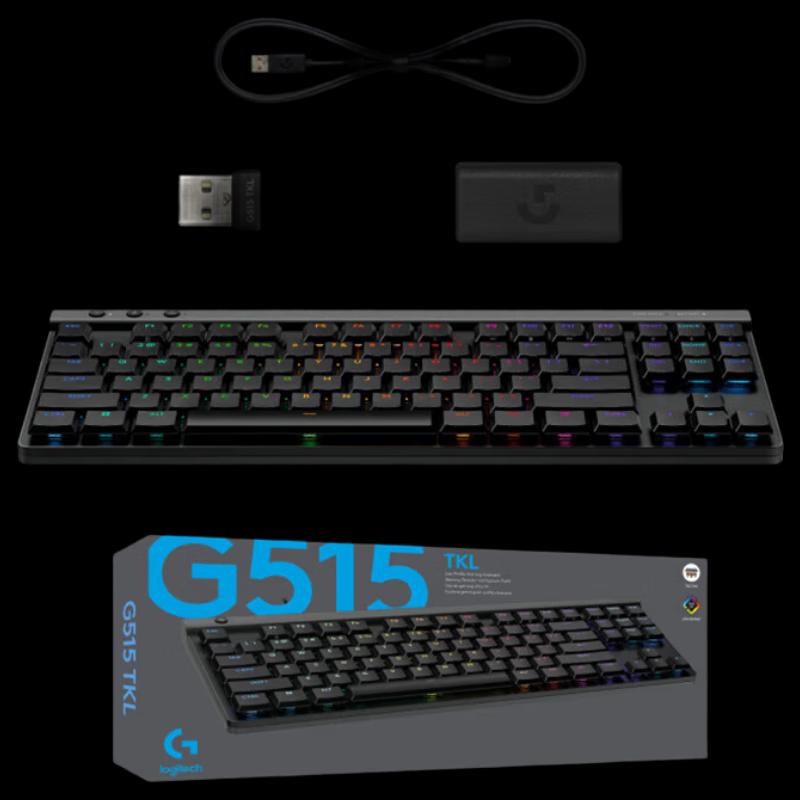 

Logitech G515 LIGHTSPEED TKL Low-Profile Wireless Gaming Keyboard