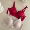 Women's Push-Up Lace Bra: Enhances Bust & Reduces Sagging, Thick Bottom & Thin Top, Gathers Underarm Fat, Beautiful Back Design