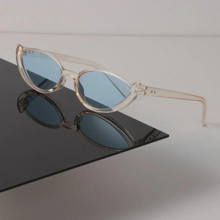 Luxury Mirror Cat Eye Sunglasses Women Men Designer Sun Glasses Retro Female Male Casual Colors