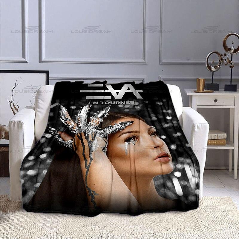 Pătură subțire regina EVA de modă, model de artă pentru frumusețe, pătură de imprimare 3D flanel, pătură portabilă pentru călătorii acasă, la birou