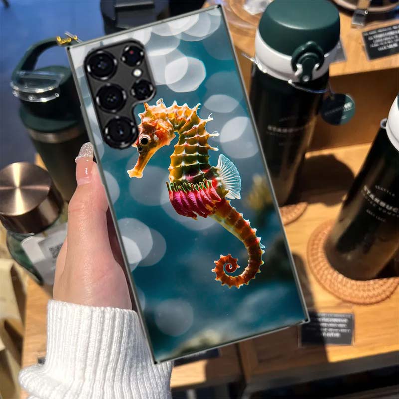 

Морской конёк Подводная фэнтези Чехлы Чехол для телефона для Samsung Galaxy S26 Ultra S25 Edge S24 S23 FE S21 Plus S20 S22 S10 Чехол Силиконовый Колпачок Samsung S23 FE