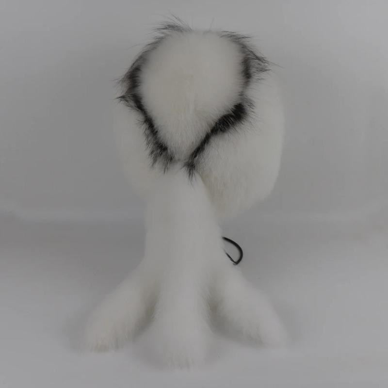 New winter fox fur hat Women genuine fur bomber hat Luxury fashion warm hat thickened outdoor genuine fox fur caps