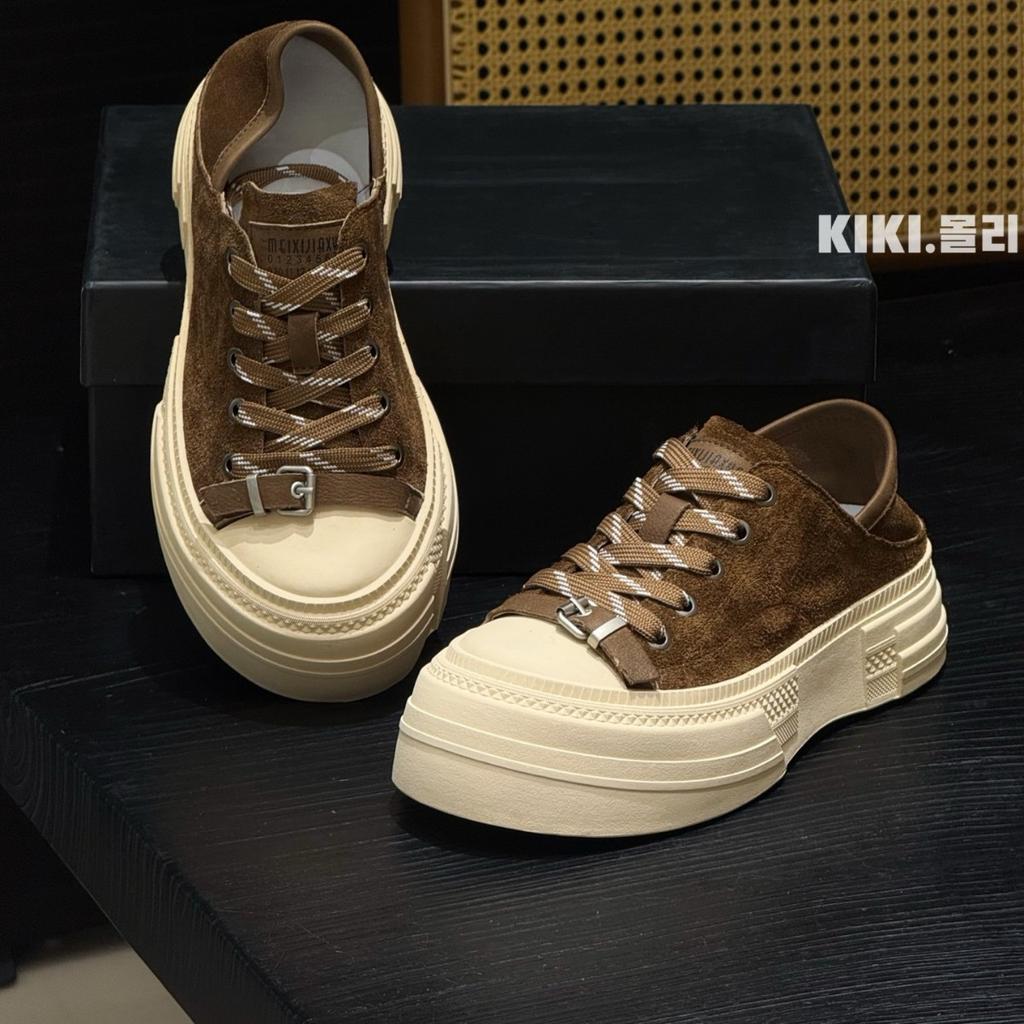 New retro versatile color matching platform casual sports board shoes women's trendy spring and autumn season