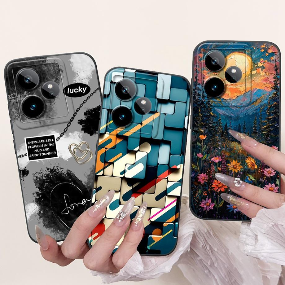 For Realme GT7 Case RealmeGT 7T New Candy Painted Back Cover Shockproof Soft TPU Phone Case For Realme GT 7 Pro GT7 T GT7T Shell