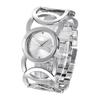 Bracciale Bangle da Donna Lucido con Strass in Acciaio Inossidabile Orologio da Polso al Quarzo per Abito
