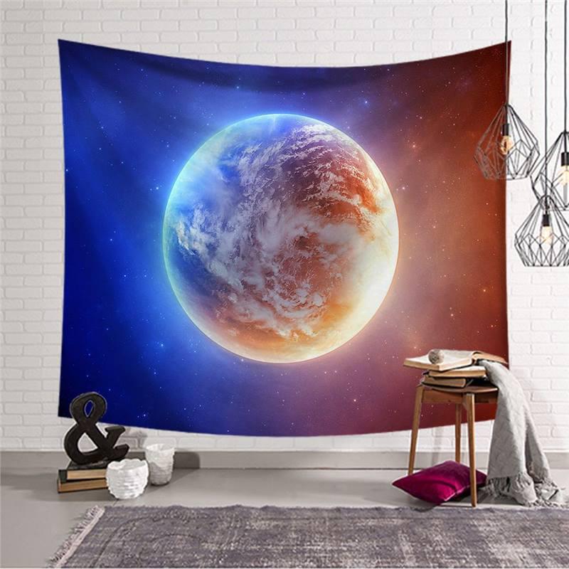 Starry Sky Tapestry: European & American Decorative Wall Hanging, Polyester Fabric, Perfect for TV Backgrounds & Photography Backdrops.