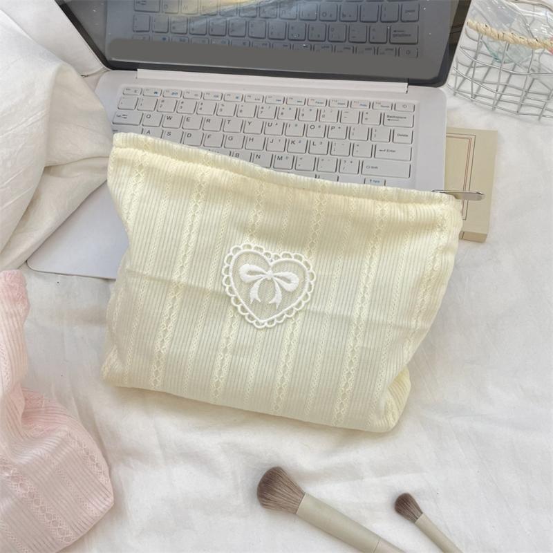 Spacious Bows Cosmetic Bag Practical Makeup Pouch With Spacious Interior And Compact Portable Structure For Essential