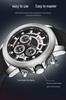 Men's Multifunction Quartz Sports Watch with Calendar & Three-Eye Design