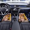 Inger Pippi pattern  Black Car Floor Mats Full Coverage All-Season Car Mats, XPE Non-Slip And Wear-Resistant Mats Suitable for SUV Interiors, Textured
