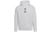 adidas Manchester United Sweatshirts Men's White Hooded Moderate Regular HE6643