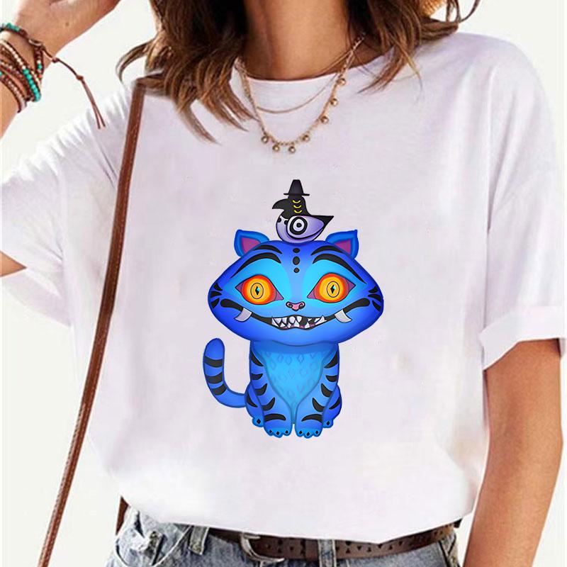 Kpop Demon Hunters Women T-shirt Korean Funny Graphic Y2k Tops Short Sleeve Tees Streetwear Female Harajuku Aesthetic Clothing
