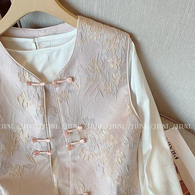 Brocade Vest Women's Spring 2025 New Jacquard Vest Vest Top