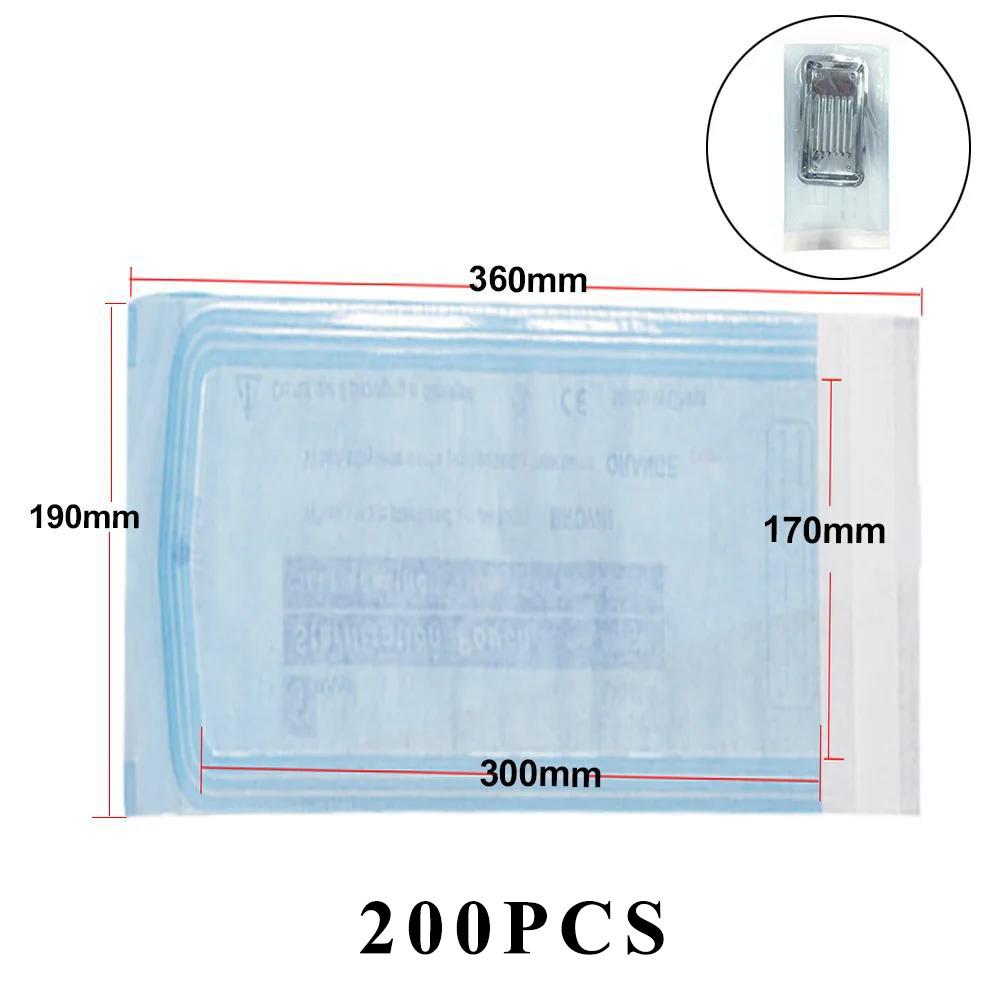 

200 шт. самозапечатывающихся стерилизационных пакетов 7 размеров одноразовые стоматологические сумки для хранения нейл-арта аксессуары для татуировок принадлежности