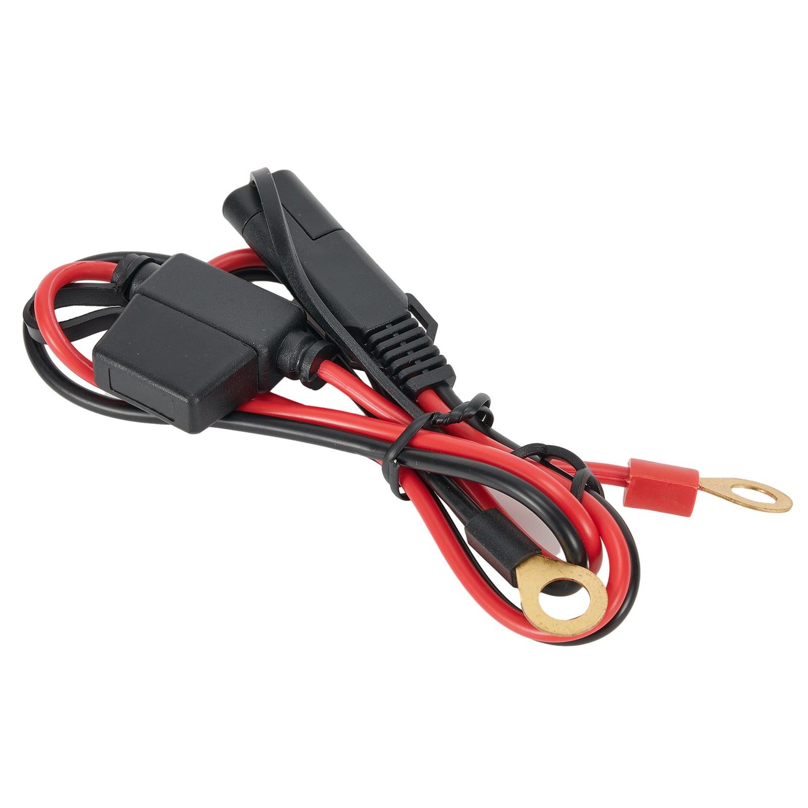 

SAE Terminal Battery Power Cable Motorcycle Outdoor Gear Essentials 10A Fuse 12V 18AWG Red/black SAE Connector