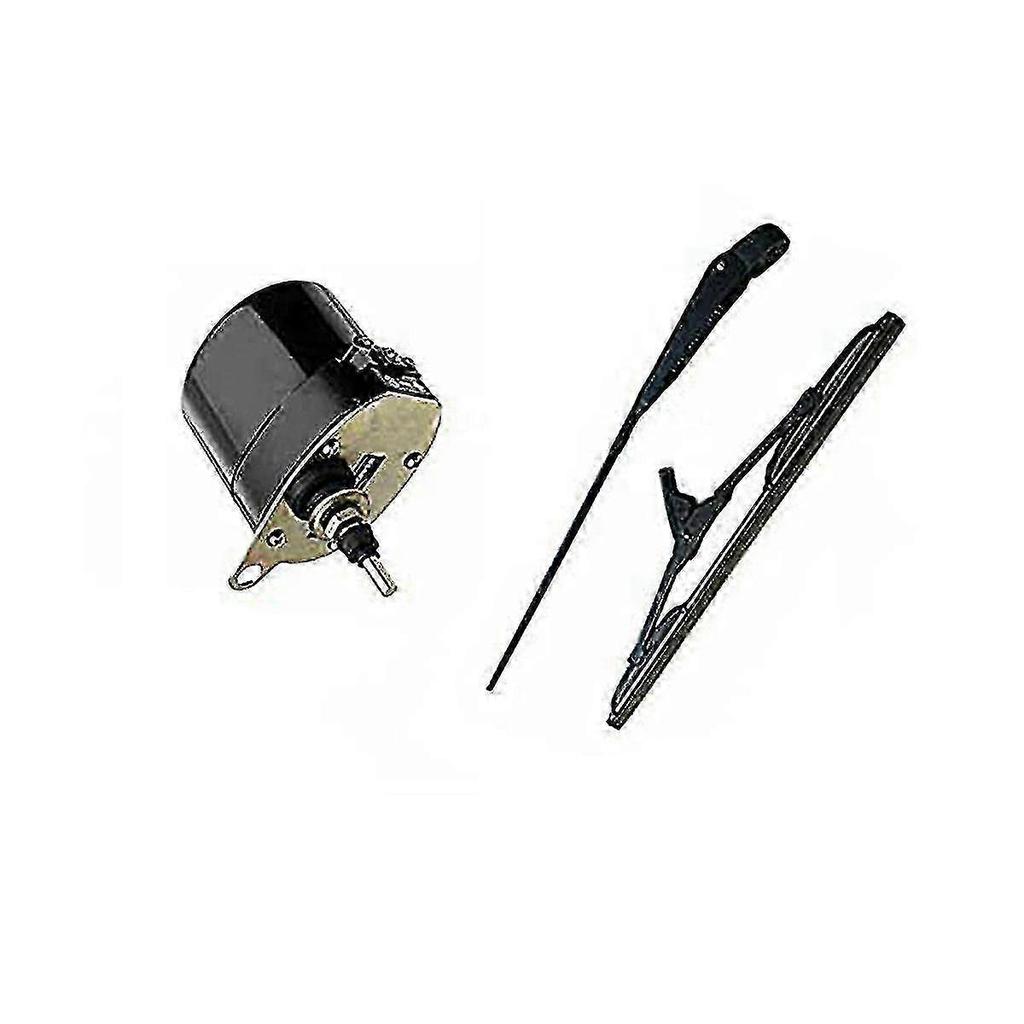 12v Universal Windscreen Wiper Motor With Arm And Blade For Willys Tractor 01287358 7731000001