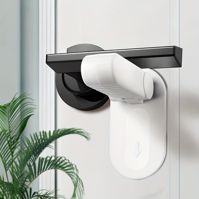 2pcs Door Handle Safety Lock,No Need for Drilling,Easy To Install,Suitable for Bedrooms,Cabinets,No Damage To Door Handles